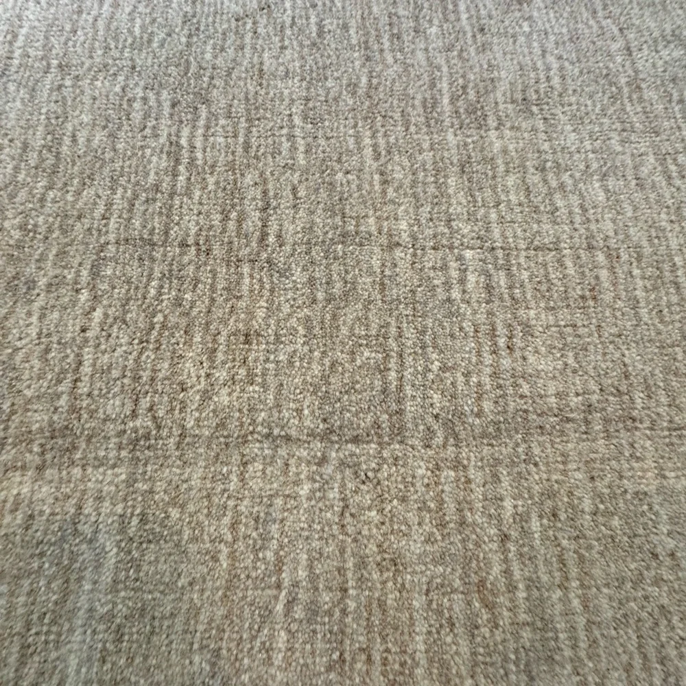 West Elm Ojai 3x5 wool runner rug with premium pad. Color Alabaster. Like new!